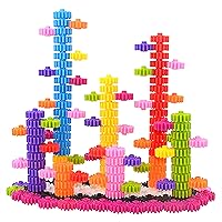 KASHIAOTE 180 Pcs Interlocking Gears STEM Building Toy Set - 10 Colors Kids Fine Motor Skills & Creativity Booster