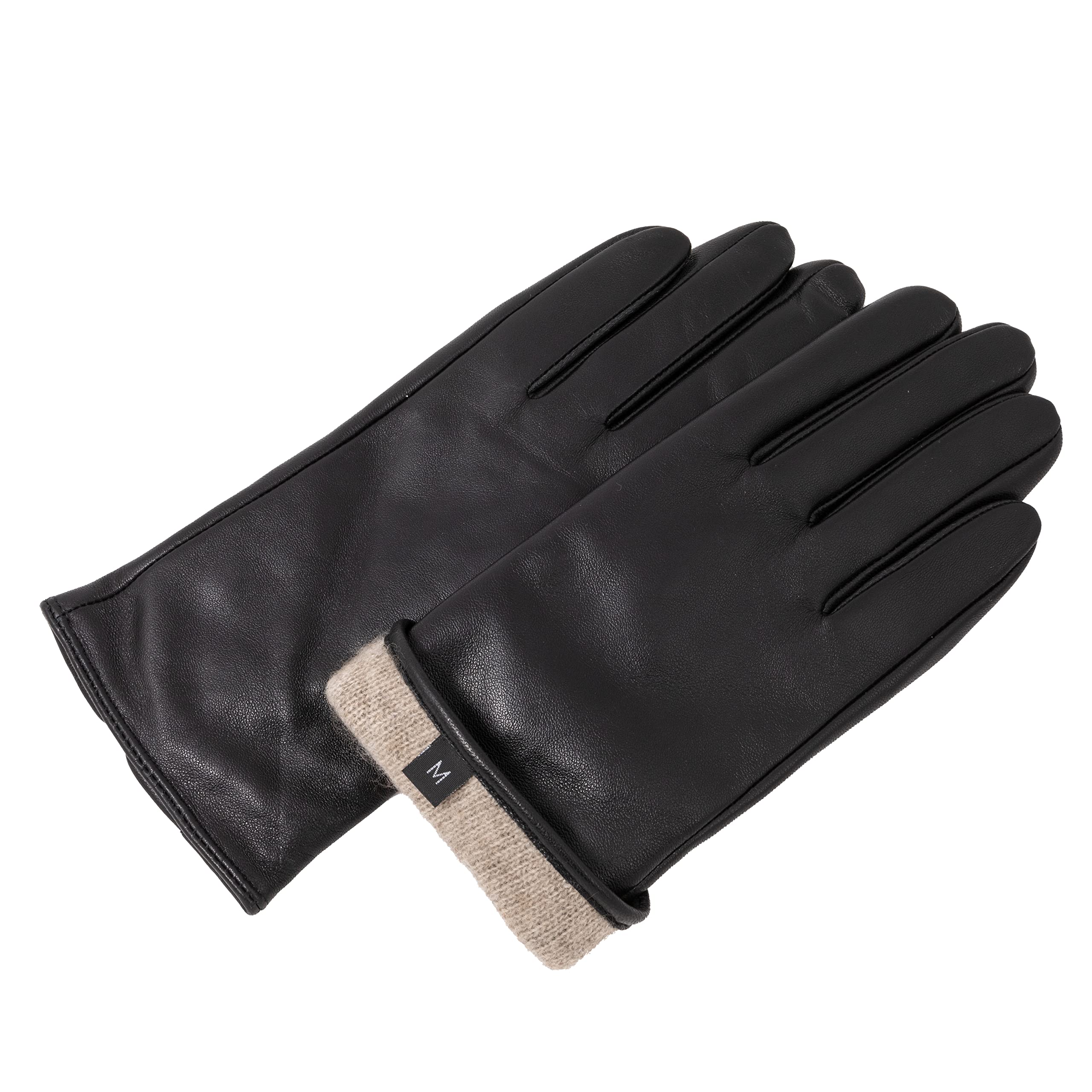 Women's Cashmere Lined Sheepskin Leather Gloves