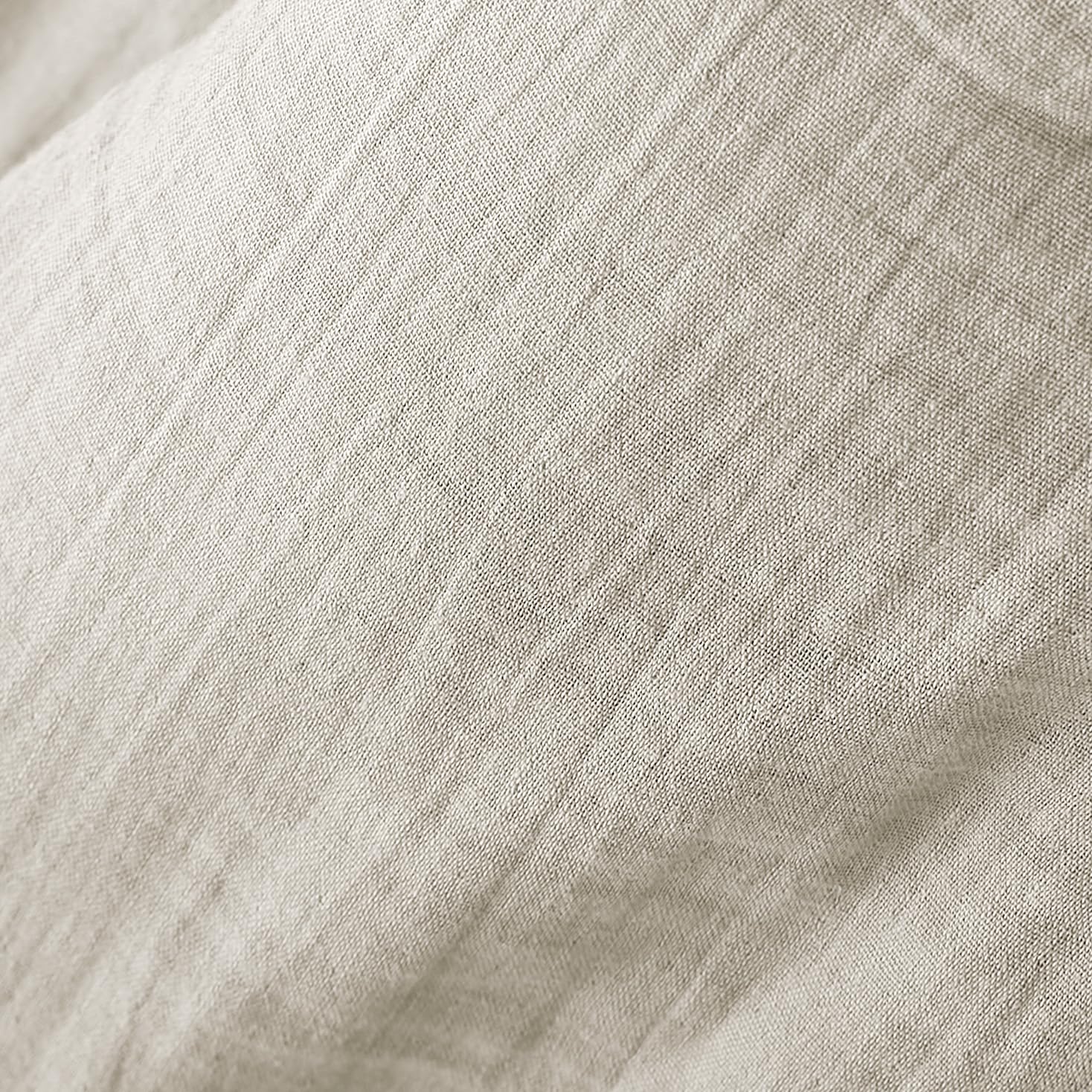 Cortina de gasa de algodón ajustable – Cortina de visillo 140 x 300 cm Suave y cómoda [Cortinas interiores y cortinas] (Beige Pampa)