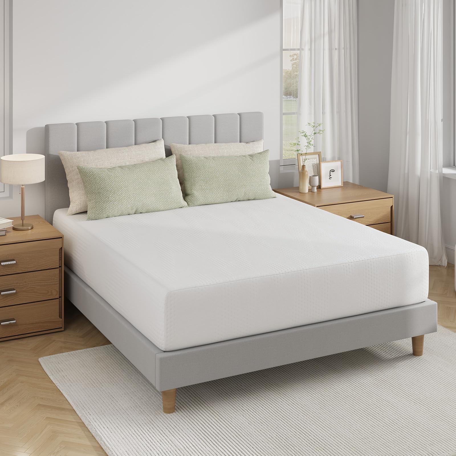 Novilla 12 Inch Queen Mattress in a Box, Gel Memory Foam Queen Size Bed Mattress for Cooling Night Sleep, Comfort Sleep & Pressure Relief, CertiPUR-US Certified