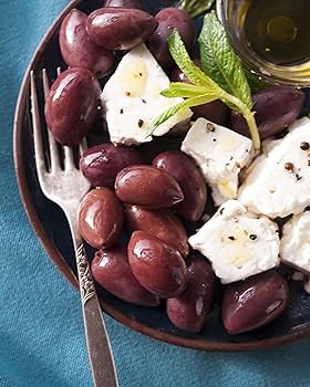 KORVEL Premium Green Pitted Chalkidiki Olives | Exceptional Appetizers, Essential Ingredient In Healthy Cuisine | Rich In Antioxidants And Fiber | Hand Picked Olives (290g / 10.2oz
