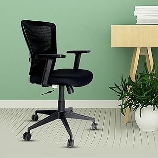 Eagle Executive Ergonomic Mid Back Office Chair Adjustable Lumbar Support, Breathable Mesh, High-Density Module Foam Seat, Nylon Base with Smooth-Rolling Casters, BIFMA Certified, Tilt Angle