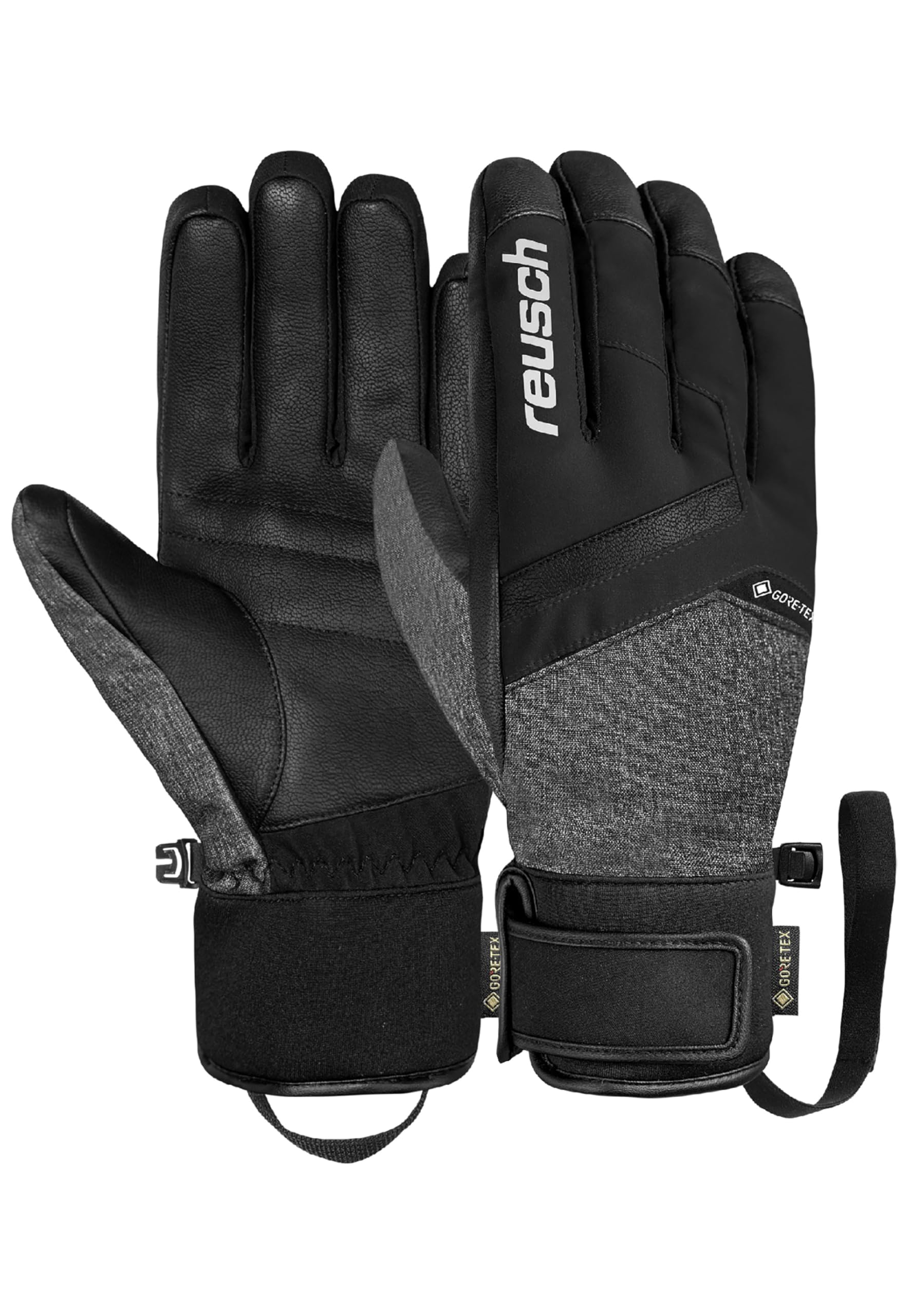 Reusch Booster Gore-TEX Skihandschuhe Unisex – wasserdicht, Winddicht, atmungsaktiv, R-LOFT Isolation, veganes Leder, Softshell Premium, Tight Cuff, Wintersport für Damen & Herren