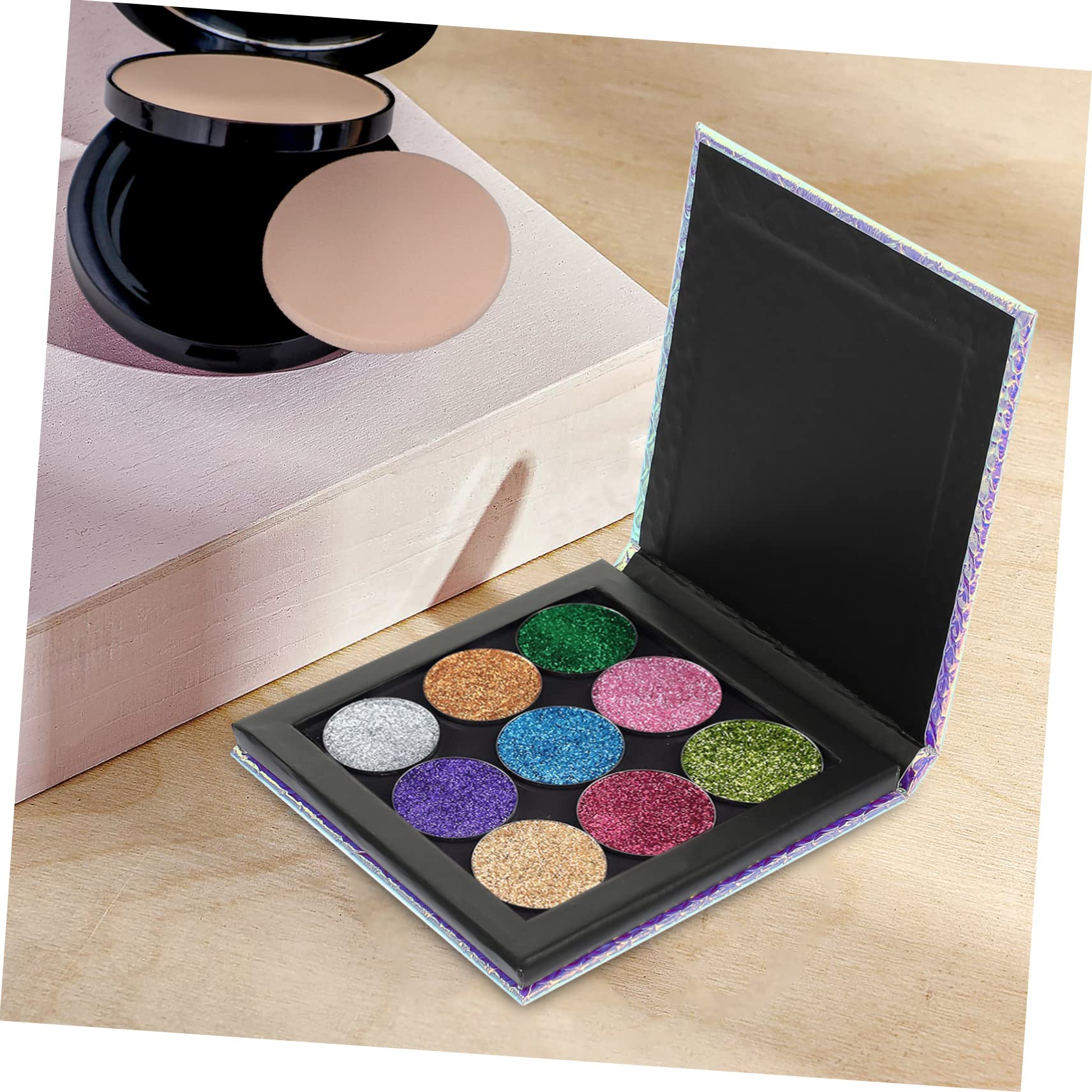 MAGICLULU 5 Pièces Poêle Magnétique De Fard À Paupières Vide Casseroles De Fard À Paupières Vides Palette De Maquillage Palettes De Fard À Paupières Palettes De Fard À Paupières Sirène