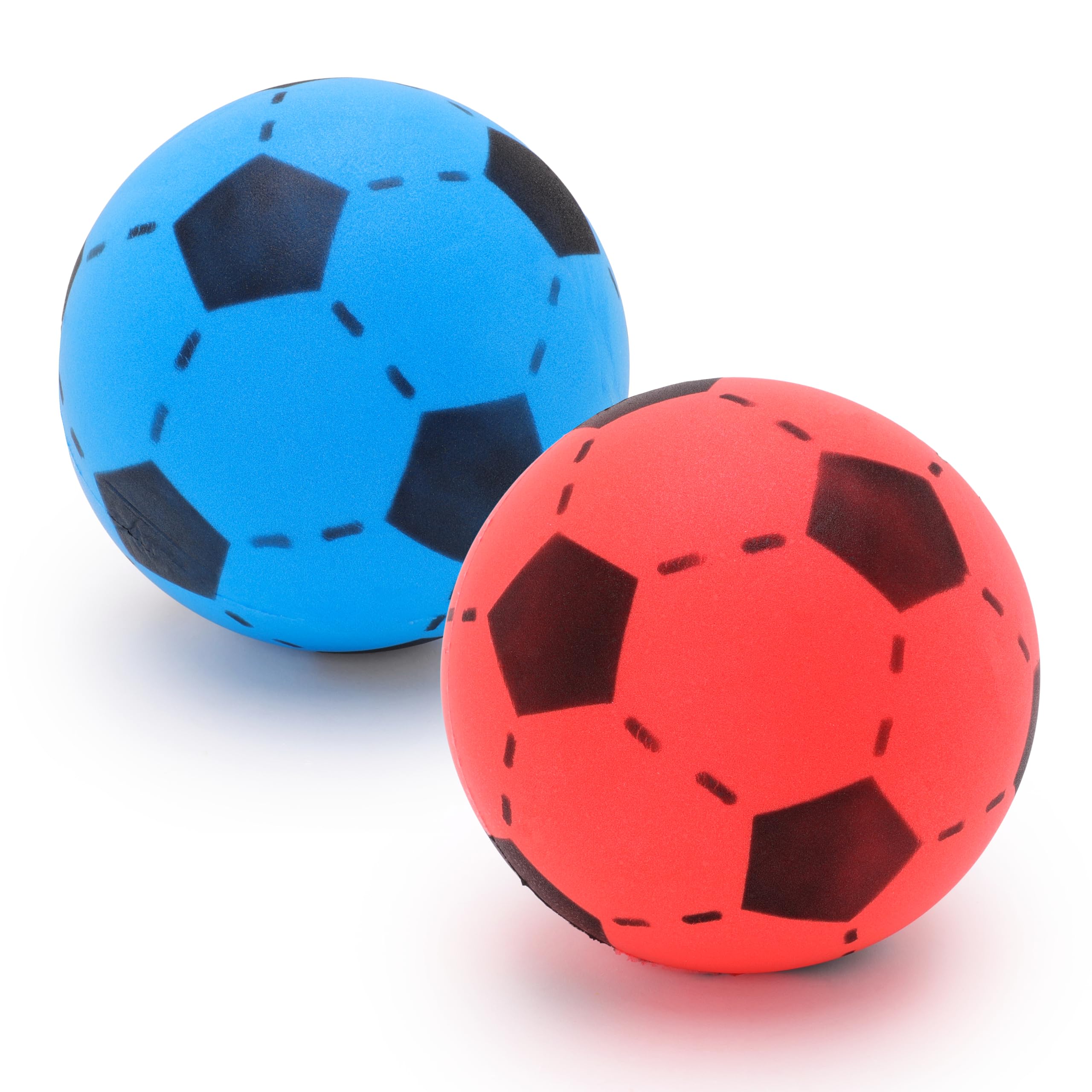 Toyland® 20cm (8") Colourful Soft Foam Football - Summer Beach Games - Indoor/Outdoor Sports Toys - 1 Colour chosen at random