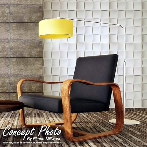 Miniatura 14 de Ekena Millwork WP20X20CAWH 19 58 pulgadas de ancho x 19 58 pulgadas de alto Caputo EnduraWall Decorativo 3D Panel de pared cubre 2.67 pies cuadrados