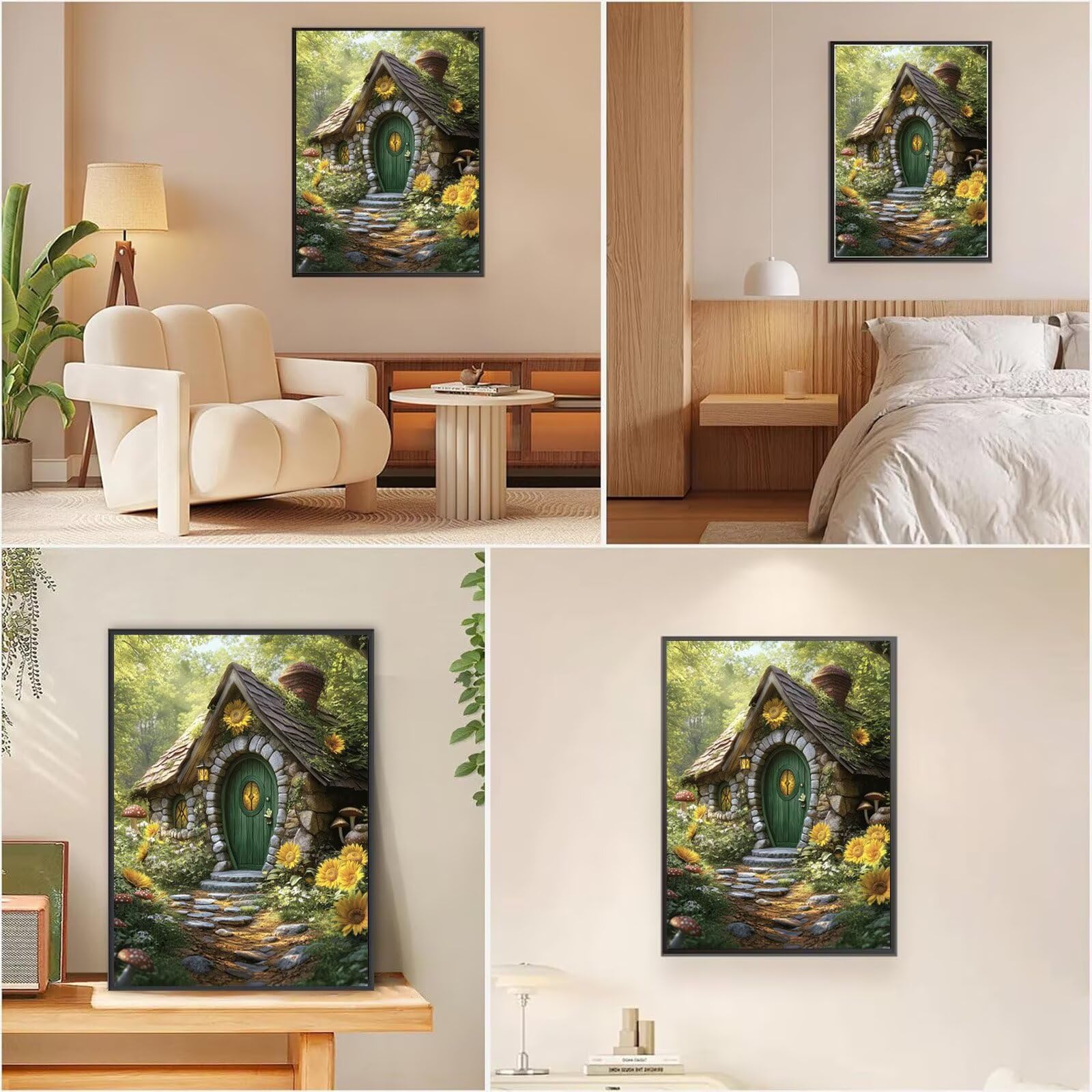 Magie Diamond Painting Kabine Diamond Painting Eckige Steine 80x120cm, 5D Vollbohrer Diamanten Kinder Anfänger Bastelset, DIY Set Erwachsene Kreativ Set für Erwachsene für Zimmer Wand Deko, Model648