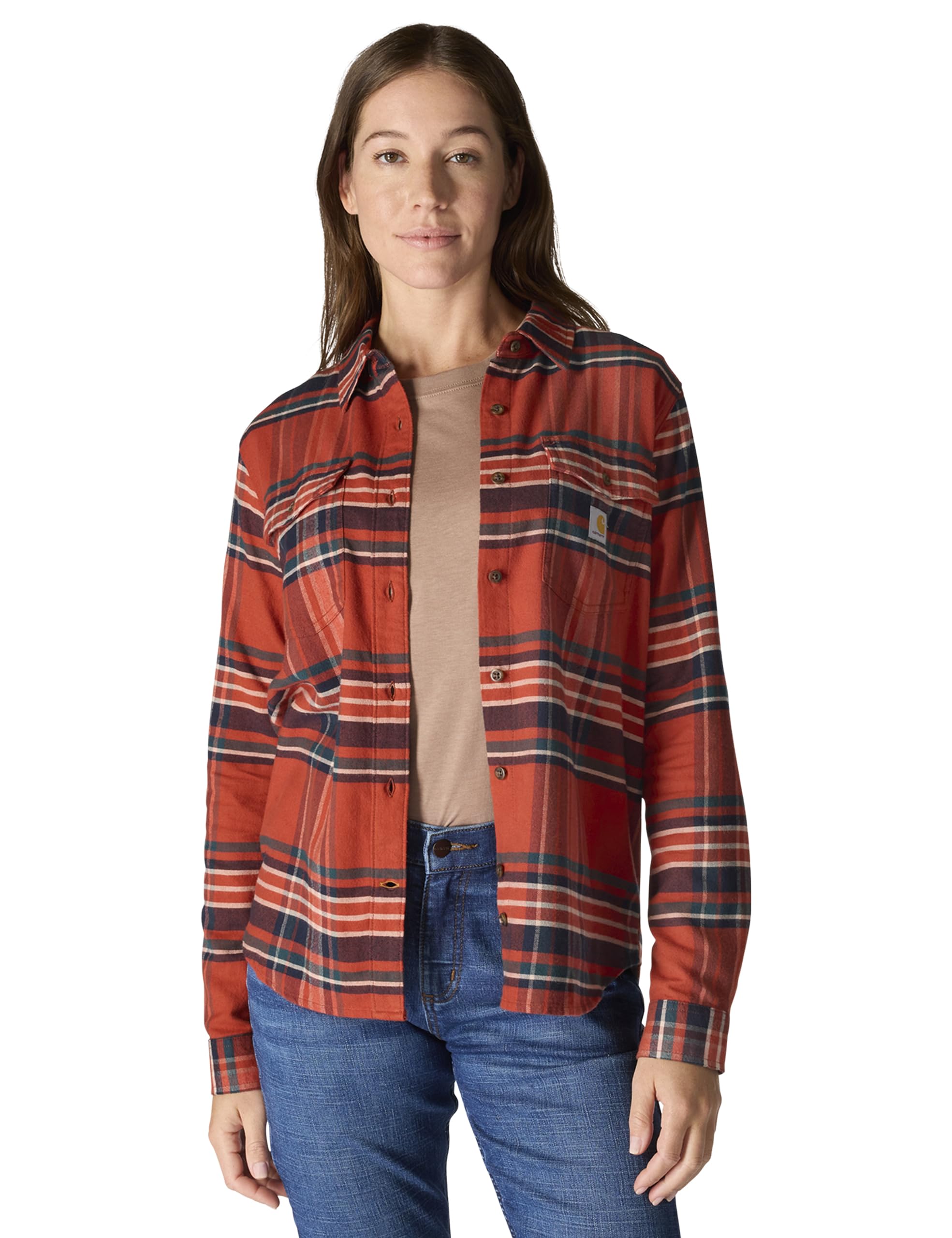 Carhartt Mujer 107135 Tencel™ Fiber Series Relaxed Fit Plai