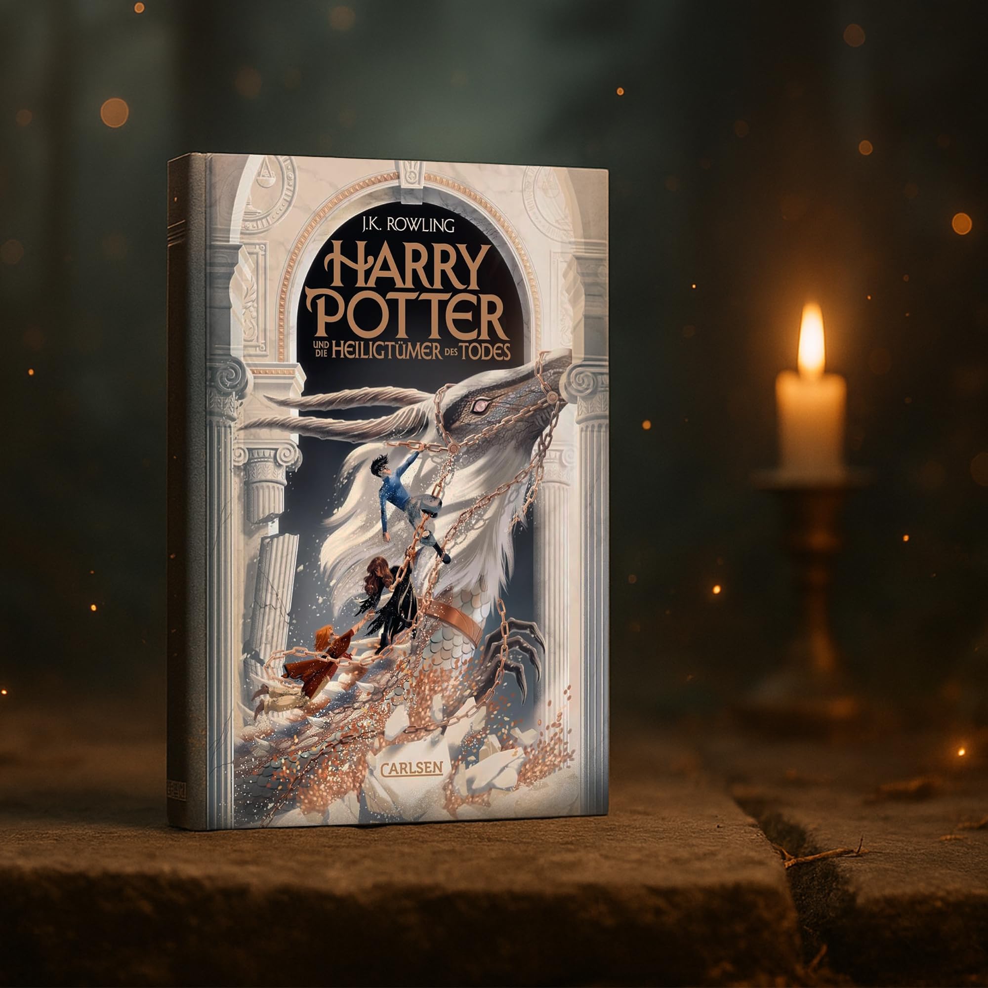 J.K. Rowling Bücher Bundle Harry Potter Band 1–7 – prachtvolle Neuauflage 2025 mit extra Jelly Belly Bertie Botts Bohnen (35 g) – detailreich illustriert für Kinder, Jugendliche und Erwachsene
