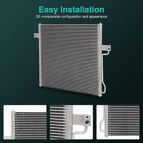 Miniatura 3 de SCITOO 3056 Condensador de aire acondicionado AC condensador para 2002-2005 para Ford para Explorer 4.0L 4.6L 2002-2003 para Ford para Explorer