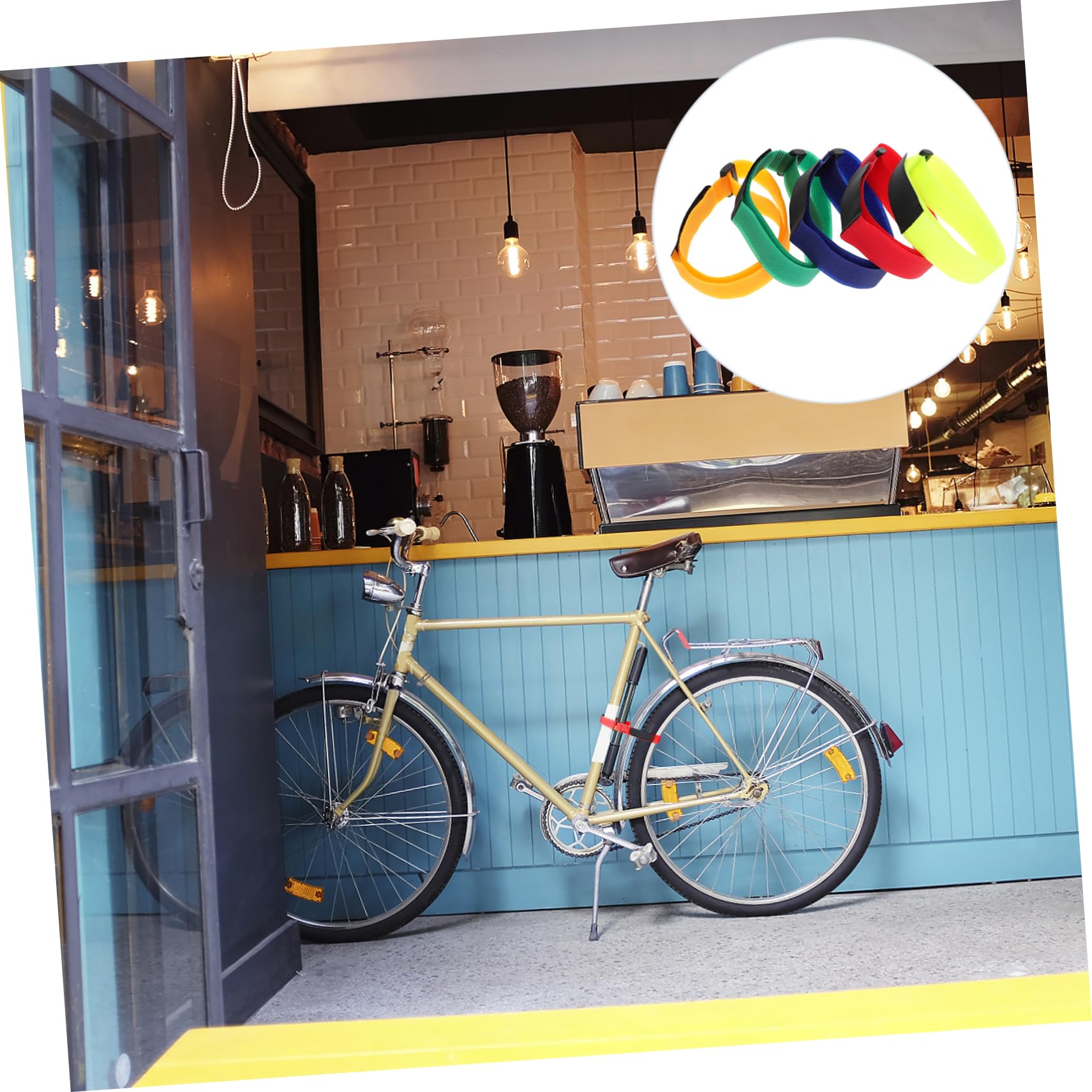 Hemoton Bike Wheel Strap 15pcs Set Bike Rack Straps for Home Workshop and Boat