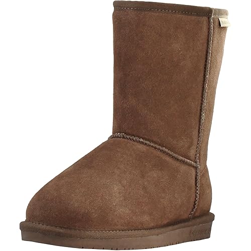 BEARPAW Emma Short Women's Classic Winter Slip On Boots, Lightweight Suede Boots, Multiple Colors