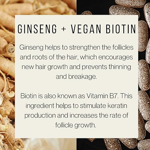 Miniatura 4 de Acondicionador para engrosar el cabello con ginseng y biotina, 15.2 fl oz