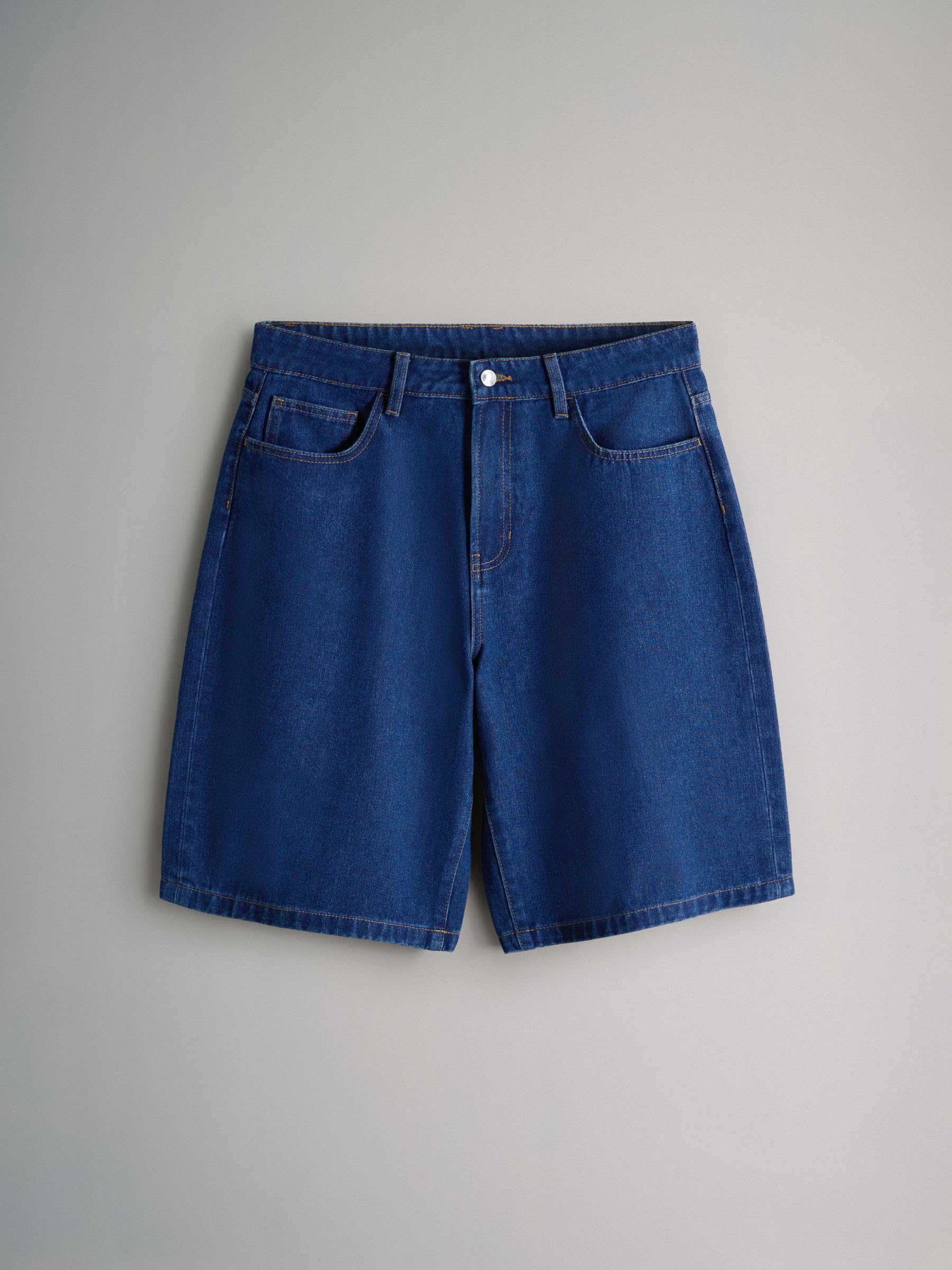 THE SET Donne Confezione da 2 Bermuda | Denim, Adulto, Standard, Mid Rise, Button, Lavabile in lavatrice