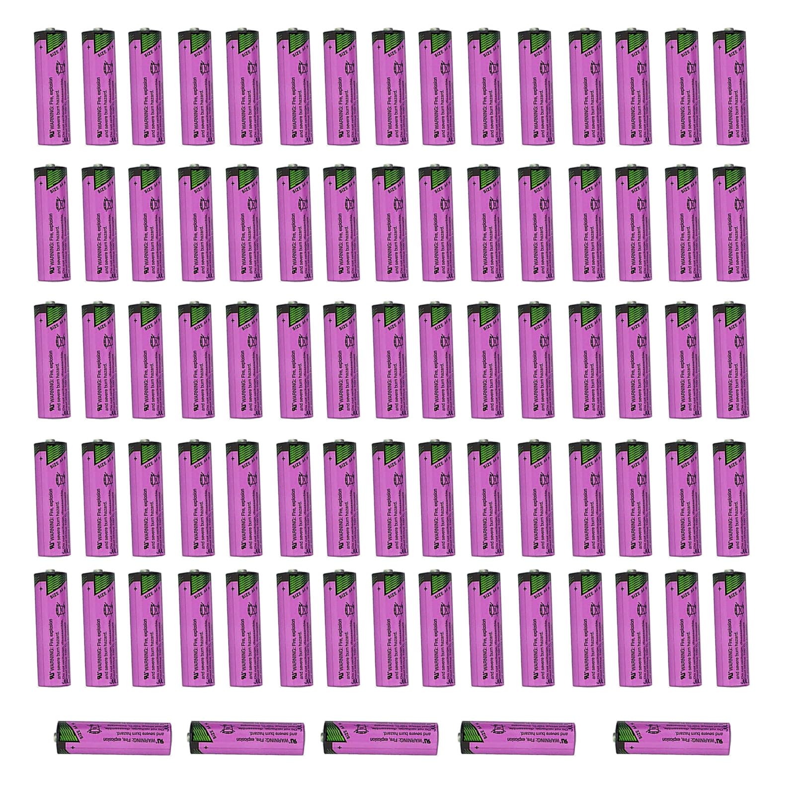 80 Pack SL-760 3 6v 2200mAh PLC AA Lithium Battery for Tadiran SL-760