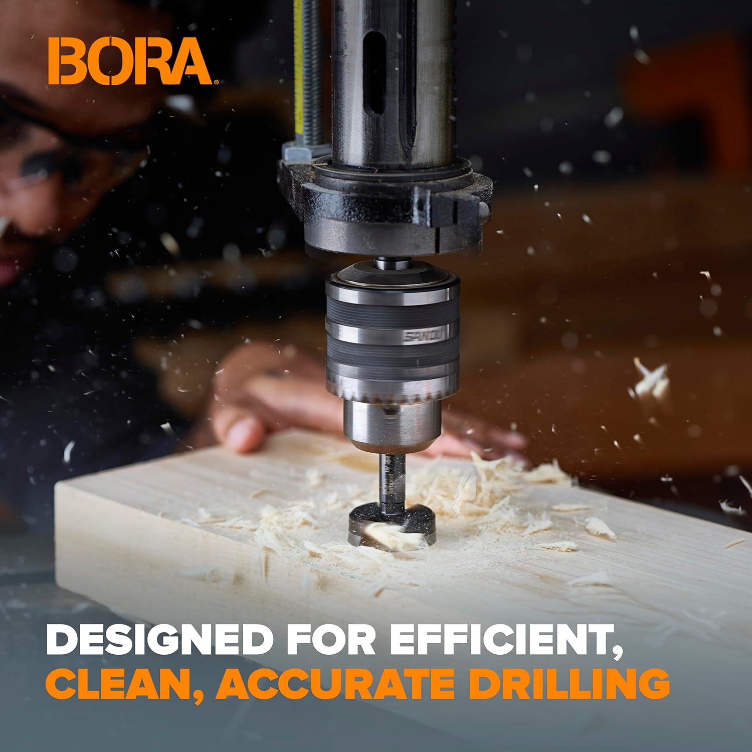 BORA BFB-009997 22mm Dia Tempest Forstner Bit 90mm OAL, 10mm Round Shank for Wood Drilling Ideal for Cabinet Making and Fine Woodworking Projects 2 BORA BFB-009997 22mm Dia Tempest Forstner Bit 90mm OAL, 10mm Round Shank for Wood Drilling Ideal for Cabinet Making and Fine Woodworking Projects