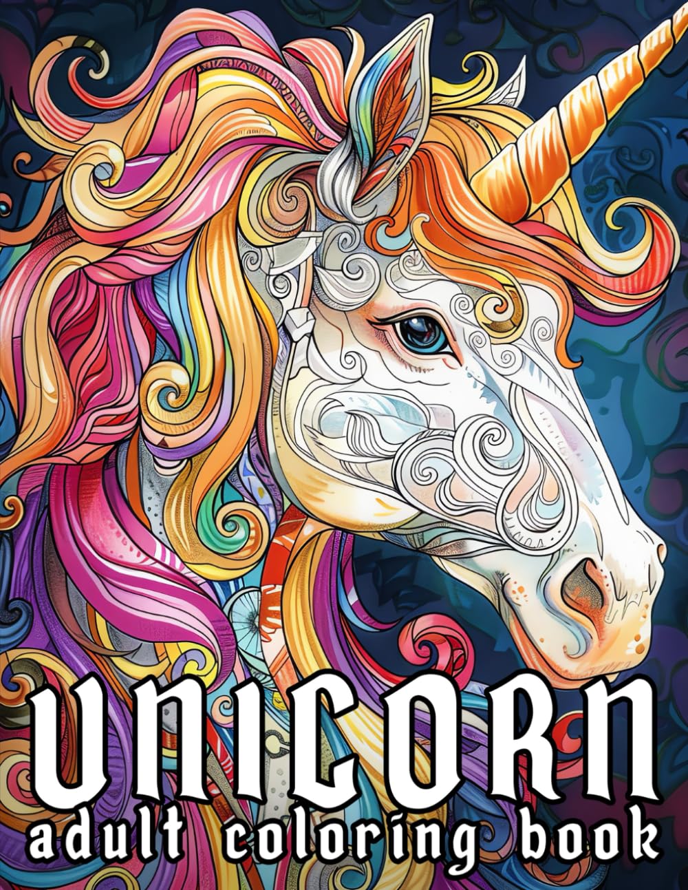 Unicorn Adult Coloring Book: Magical Fantasy Art Designs for Relaxation and Stress Relief
