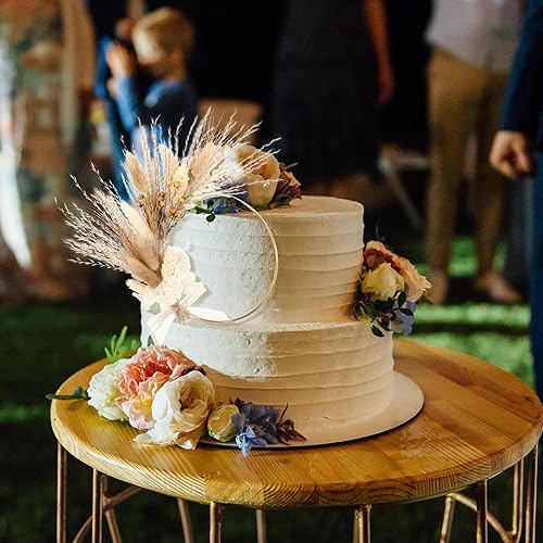 Miniatura 5 de Kigley Decoración bohemia para tartas, flores secas de pampas, decoración de boda, cumpleaños, boda, despedida de soltera, suministros de fiesta