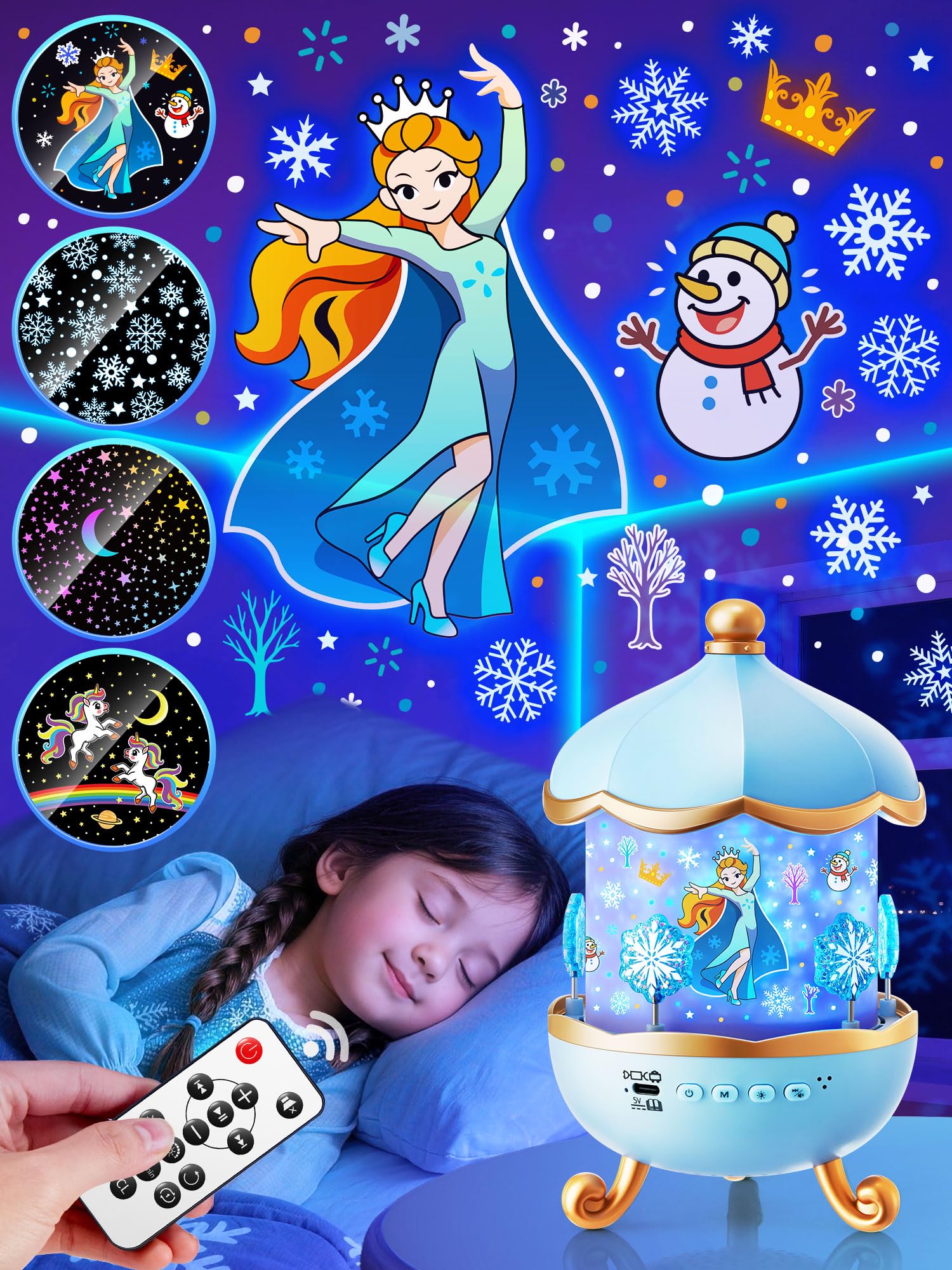 Amazon.co.jp : アナ雪おもちゃ プラネタリウム 家庭用 【16種類投影