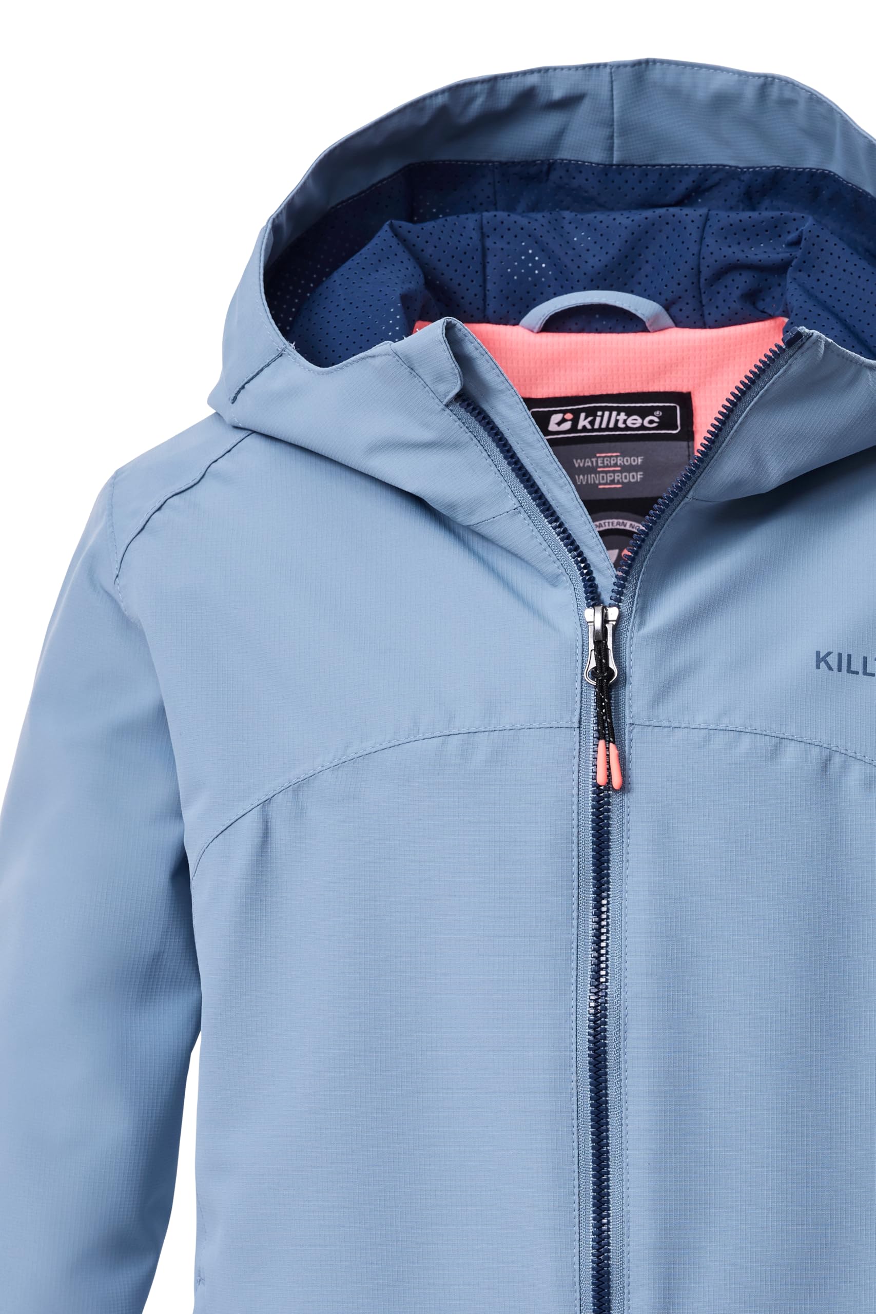 Killtec Mädchen Kos 157 Grls Jckt Funktionsjacke/Outdoorjacke wasserdicht mit Kapuze