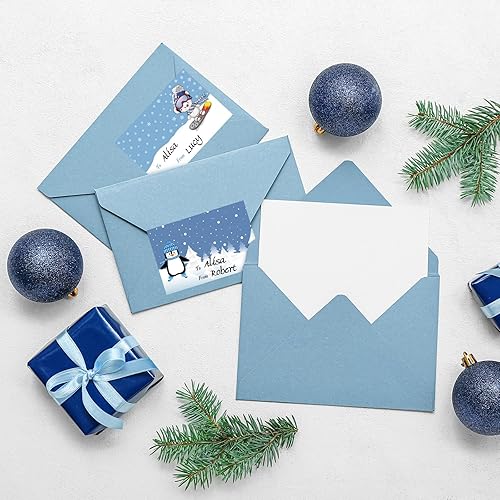 Vista 32 de Containlol 240 etiquetas autoadhesivas para nombre, etiquetas adhesivas de Halloween para regalos de fiesta de Halloween, envoltura de regalos