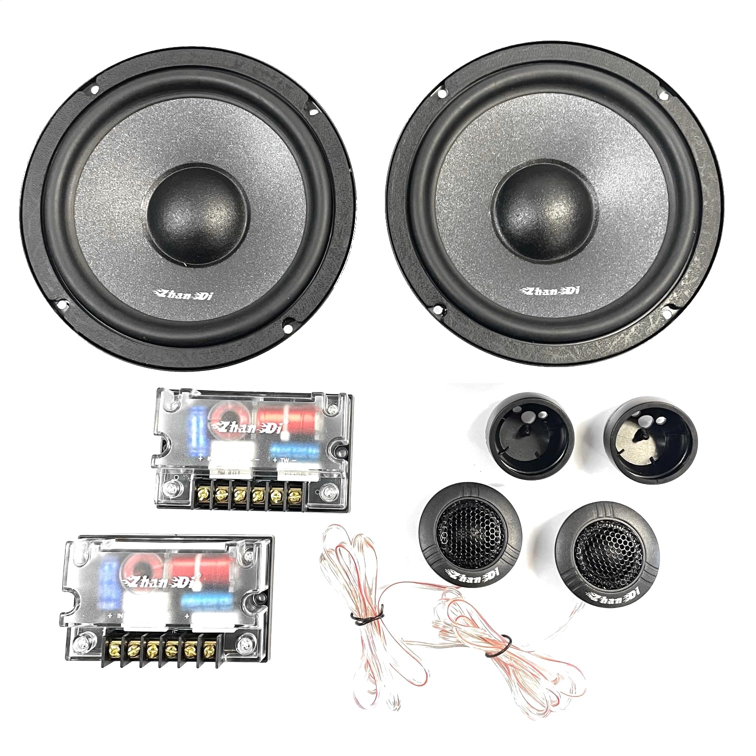 Amazon.co.jp: ZhanDi 17cm 6.5インチ 400W セパレートスピーカー 