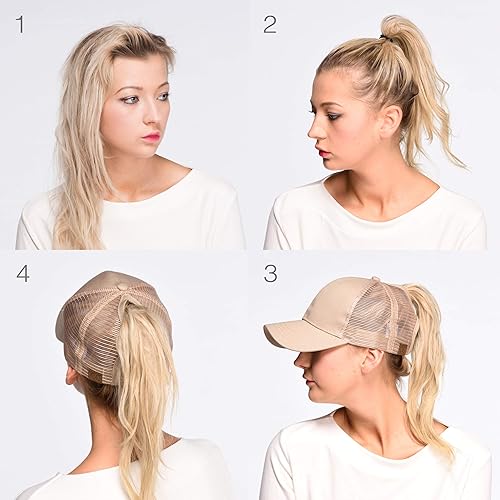 Vista 5 de C.C Exclusives Hatsandscarf - Gorra de béisbol ajustable con estampado de camuflaje de algodón desgastado lavado (BT-15)