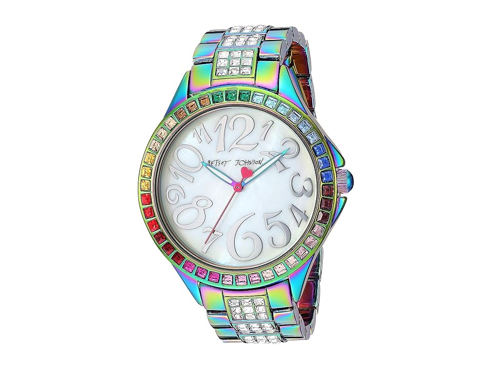 

Betsey Johnson Rainbow Square Crystal Bezel (Open Miscellaneous) Watches, Multi