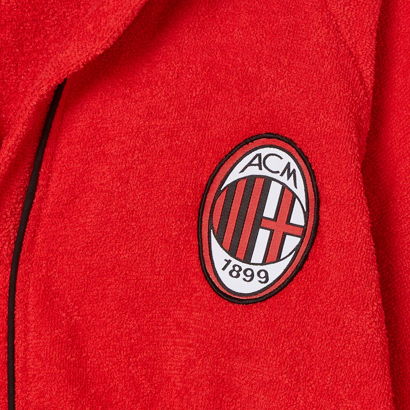 Accappatoio AC Milan Bambino 8-10 Anni | 100% Cotone, Rosso, Microspugna - Foto 4