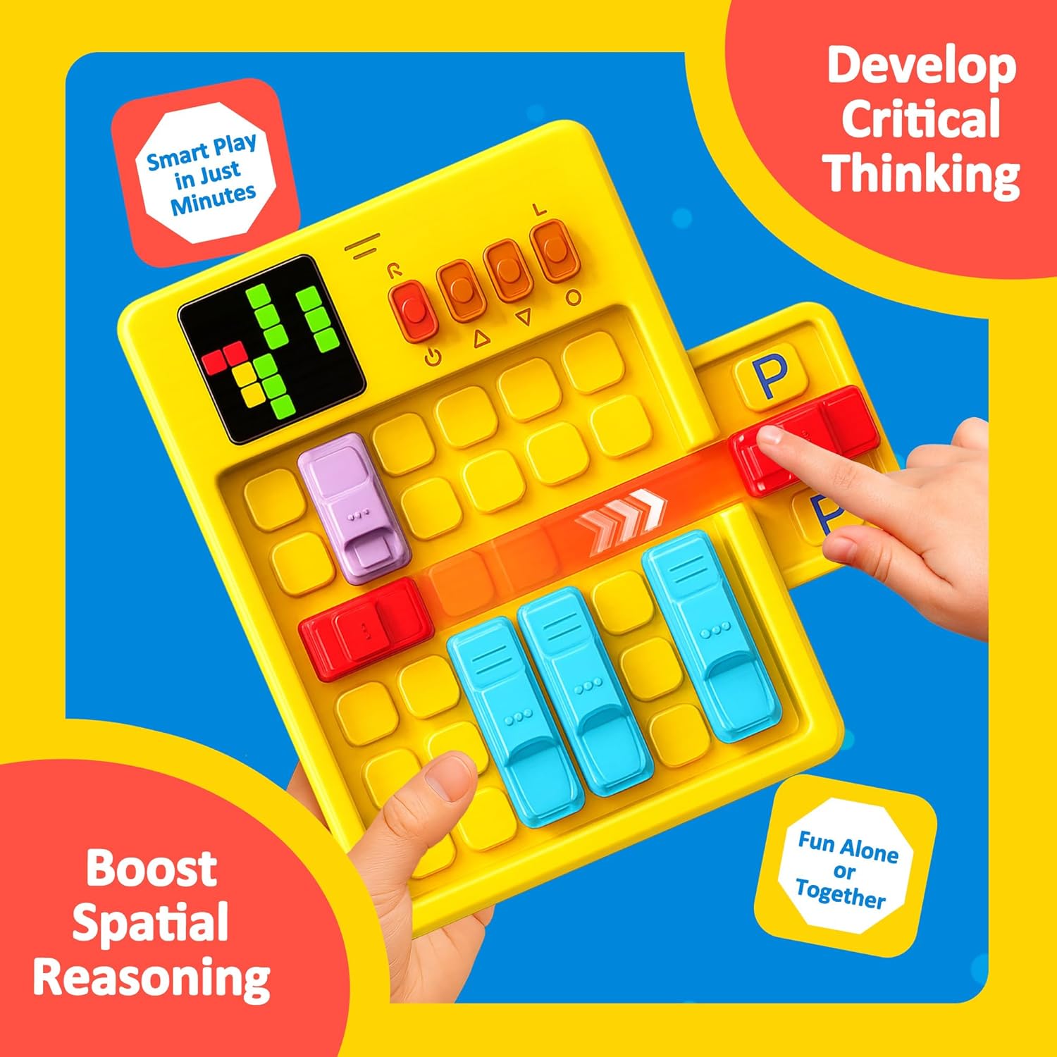 Intelligent Car Maze Puzzle 1500 Challenges Brick Game Automatic Parking Logic Thinking Brain Game Toy for Kids Boys Girls Teens Gift