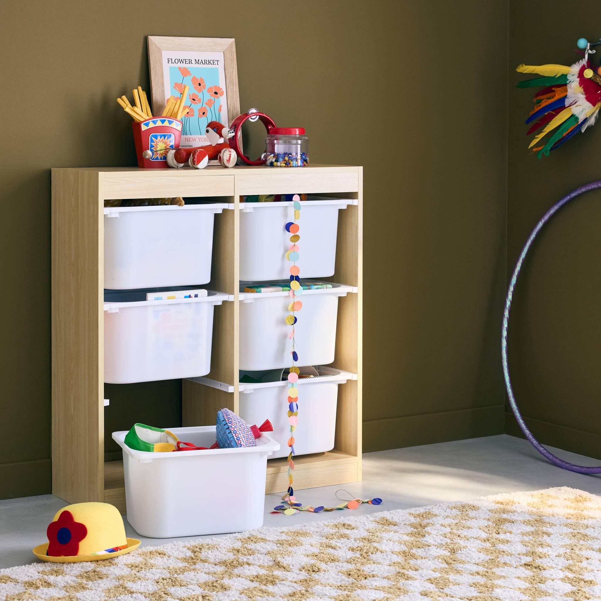 Sweeek Sora Armario Infantil 6 Cubos Almacenaje 81.5x30x89 cm
