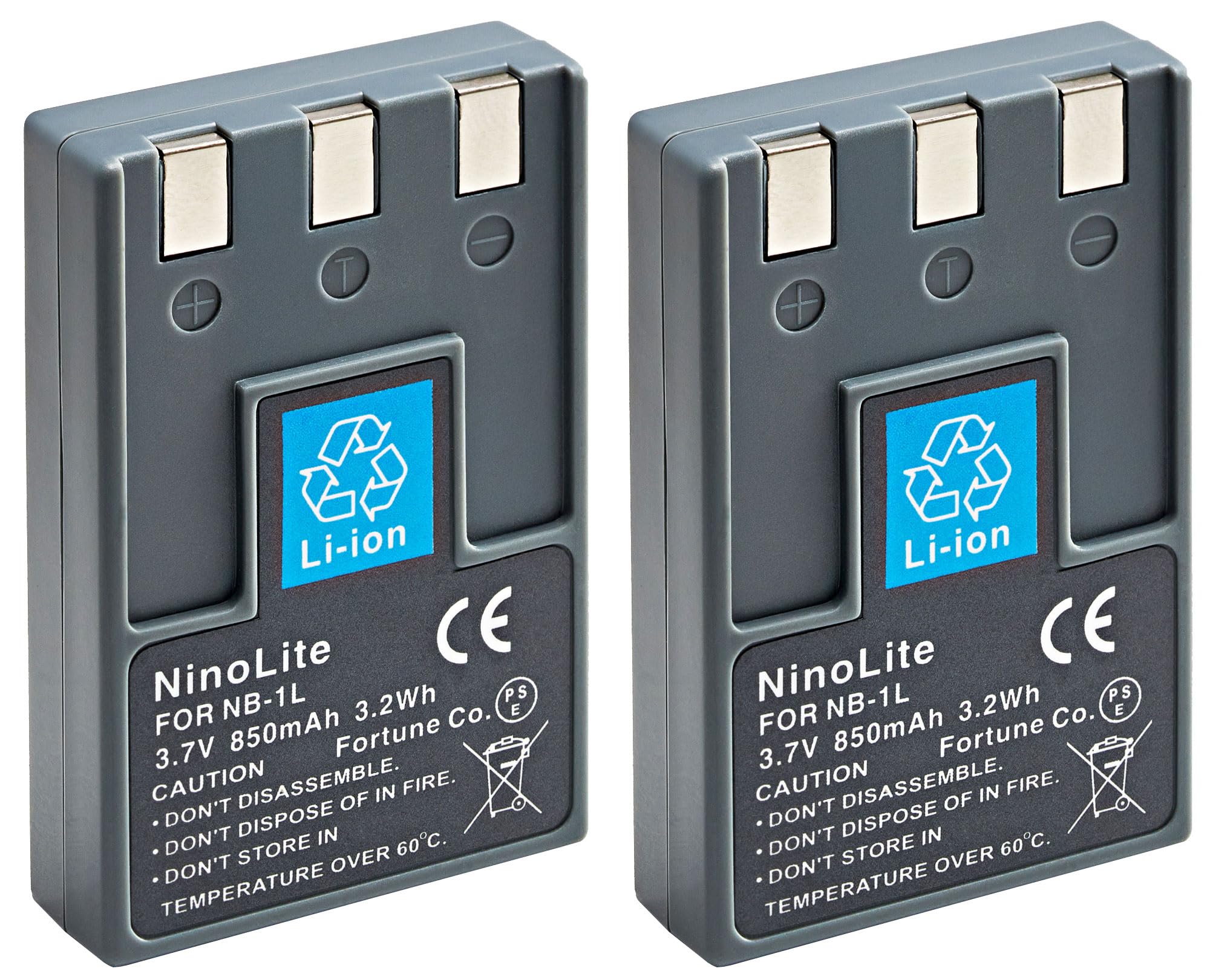 Amazon | NinoLite NB-1L NB-1LH 互換 バッテリー 2個セット