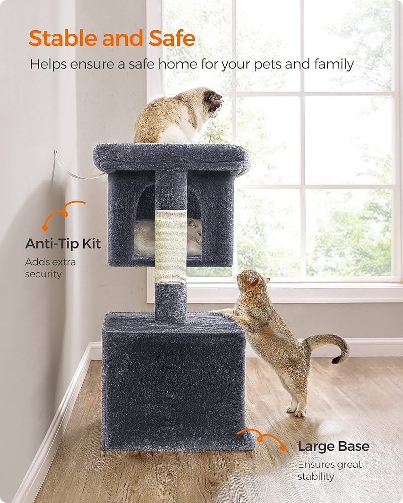 family cats　1001 Amazon.com : Feandrea Cat Tree, 39.8-Inch Cat Tower, XL, Cat