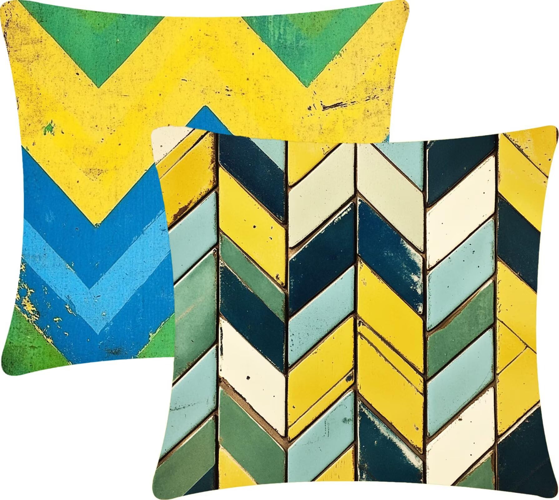 Housses de coussins 65x65 lavables pour rénover un canapé | Lot de 2 taies en velours S-58