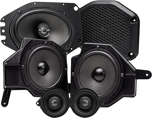 MB Quart MBQJ-STG6-1 Sistema de altavoces compatible con Jeep Wrangler (JL) y Jeep Gladiator (JT), paquete de audio sintonizado, sistema completo de