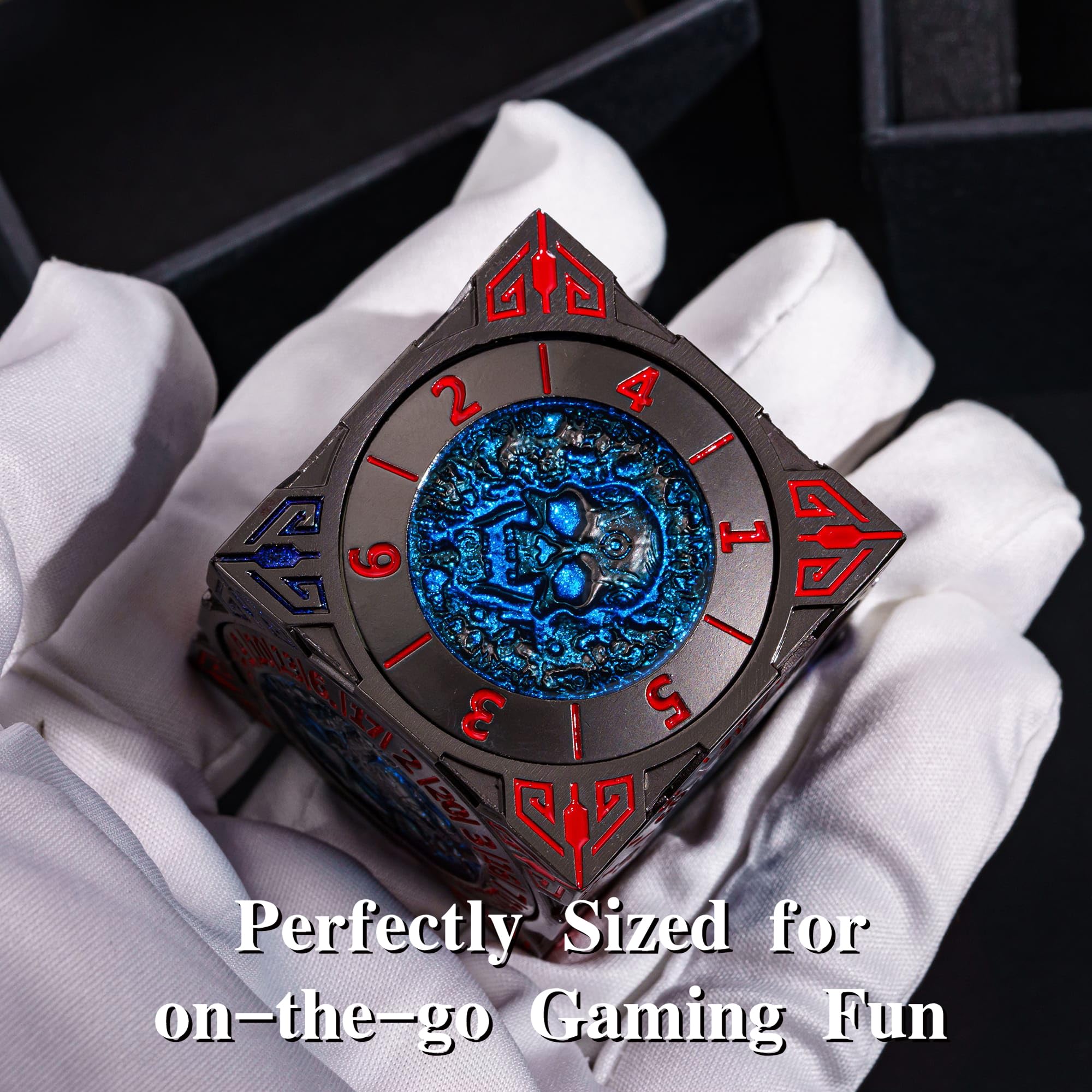 cusdie 7-in-1 Spinner Dice Set, Unique Metal D&D Dice Set including Gift Box for Role Play Game Gifts - Image 5