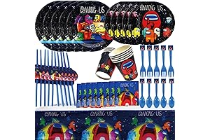 A-mong Us Game Birthday Party Decorations