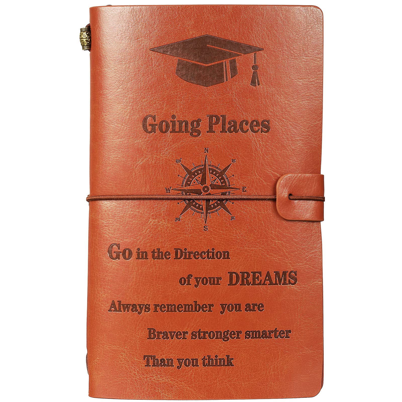 Carnet de notes en cuir de qualité supérieure boussole - 8