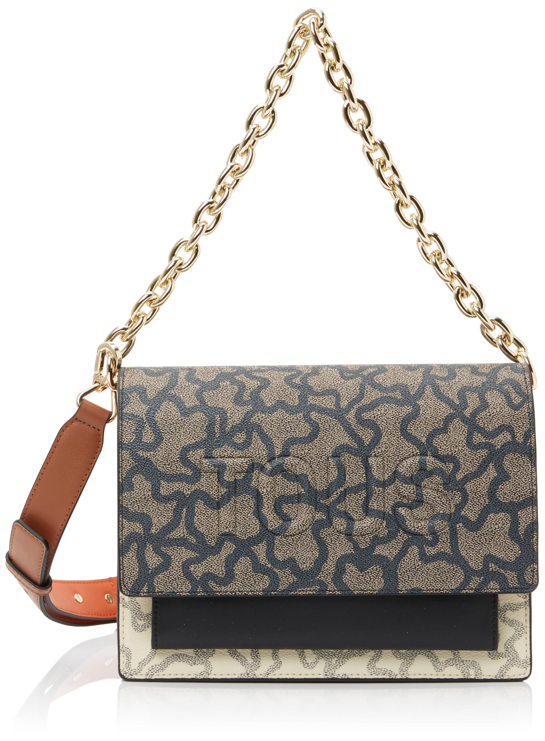 TOUS Medium Shoulder Bag Kaos Icon, Handbag for Women, Beige