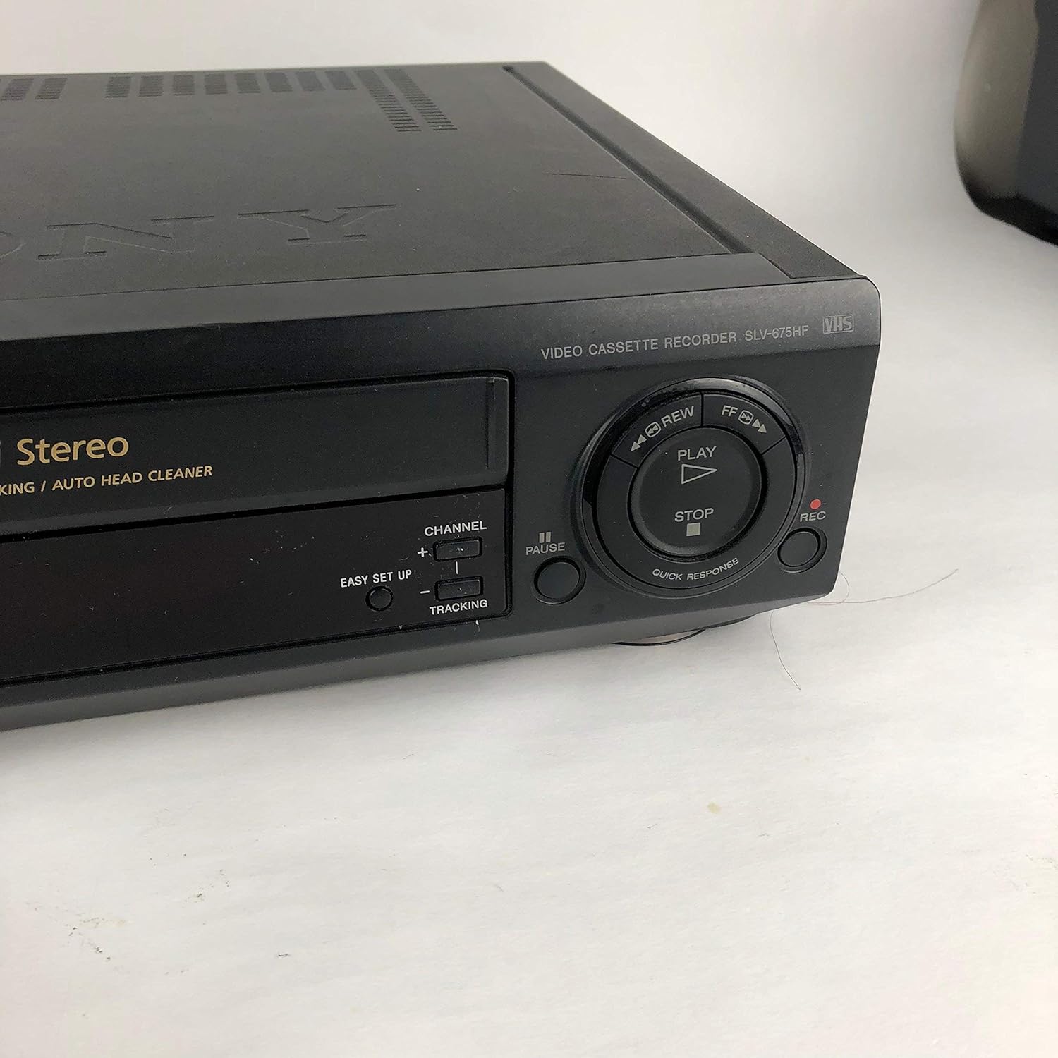 Sony SLV-675HF Video Cassette Recorder Player VCR w/ Hi Fi Stereo (Renewed)