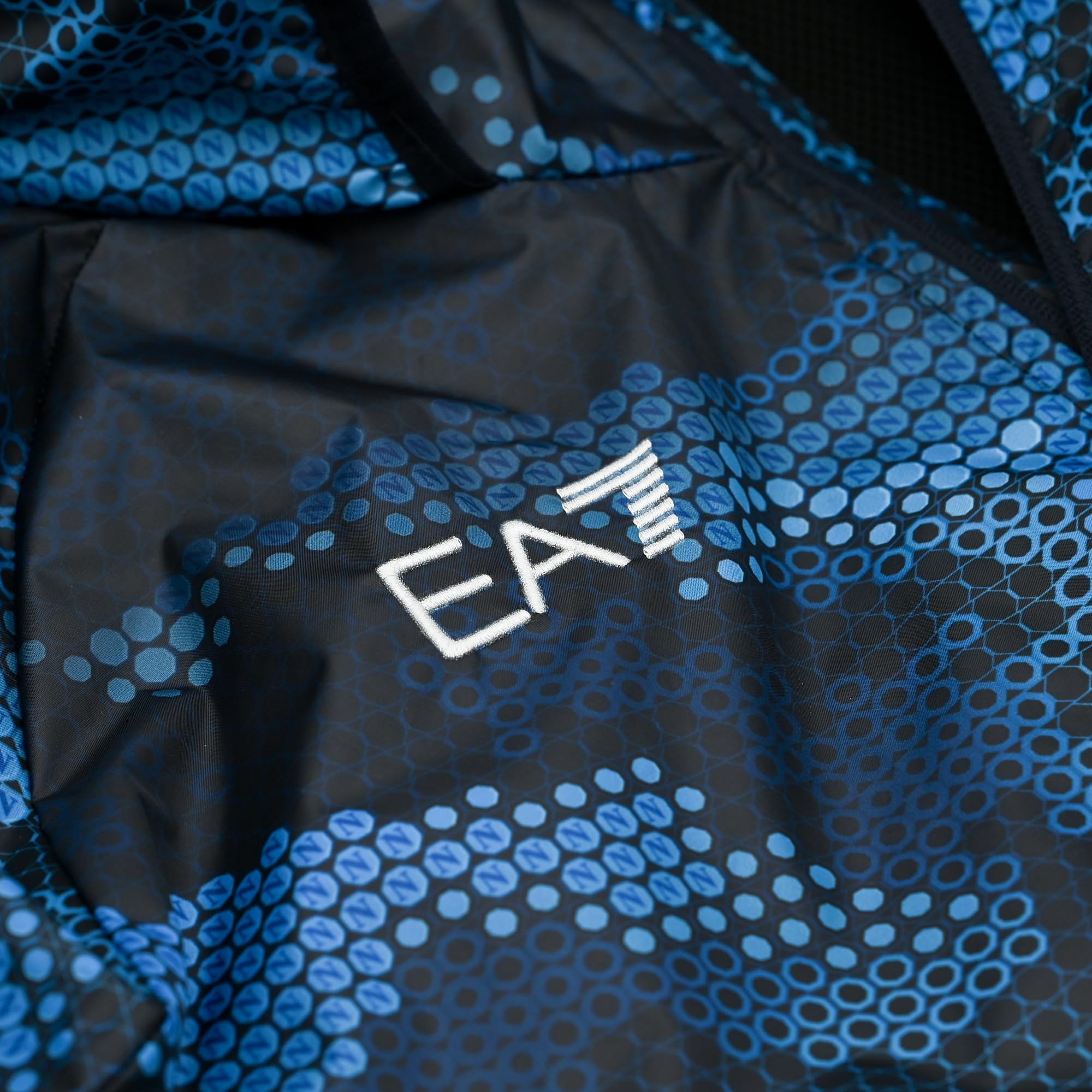 SSC NAPOLI Giacca Antivento, EA7 Prodotto Ufficiale, Softshell Calcio 2024/2025