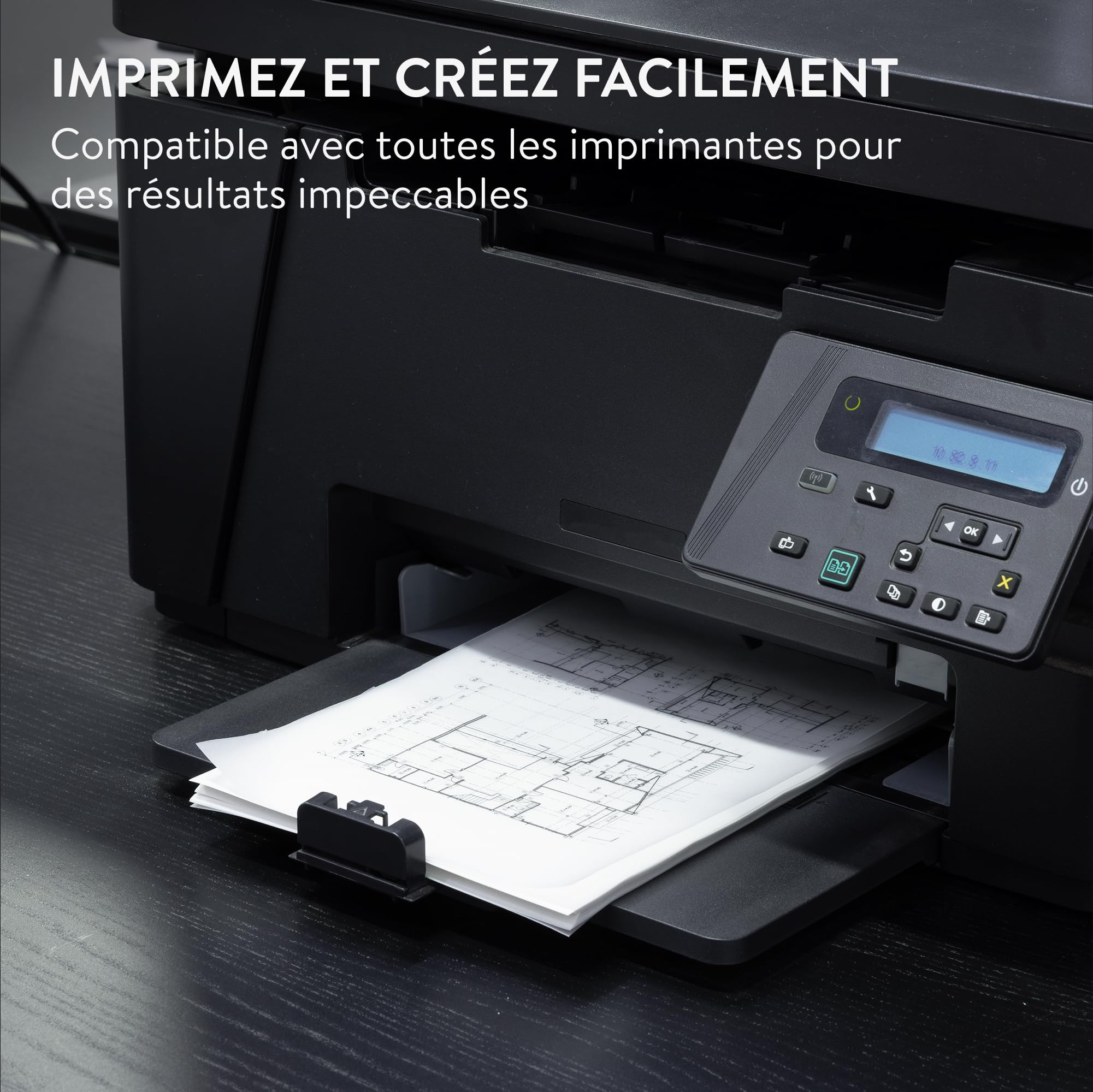 WINTEX Papier Transparent Imprimable - Lot 100x Feuille Calque A5 pour Patron Couture Dessin Architecture - Papier Calque Imprimable Impression Jet d'Encre - Feuilles Transparente Imprimante