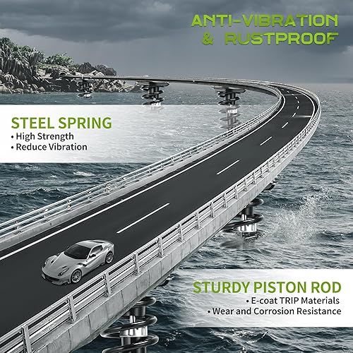 Miniatura 8 de AUTOSAVER88 Conjunto de amortiguadores de suspensión delantera y trasera compatible con Chevy Suburban 1500 Tahoe 2000-2006 GMC Yukon 2000-2006