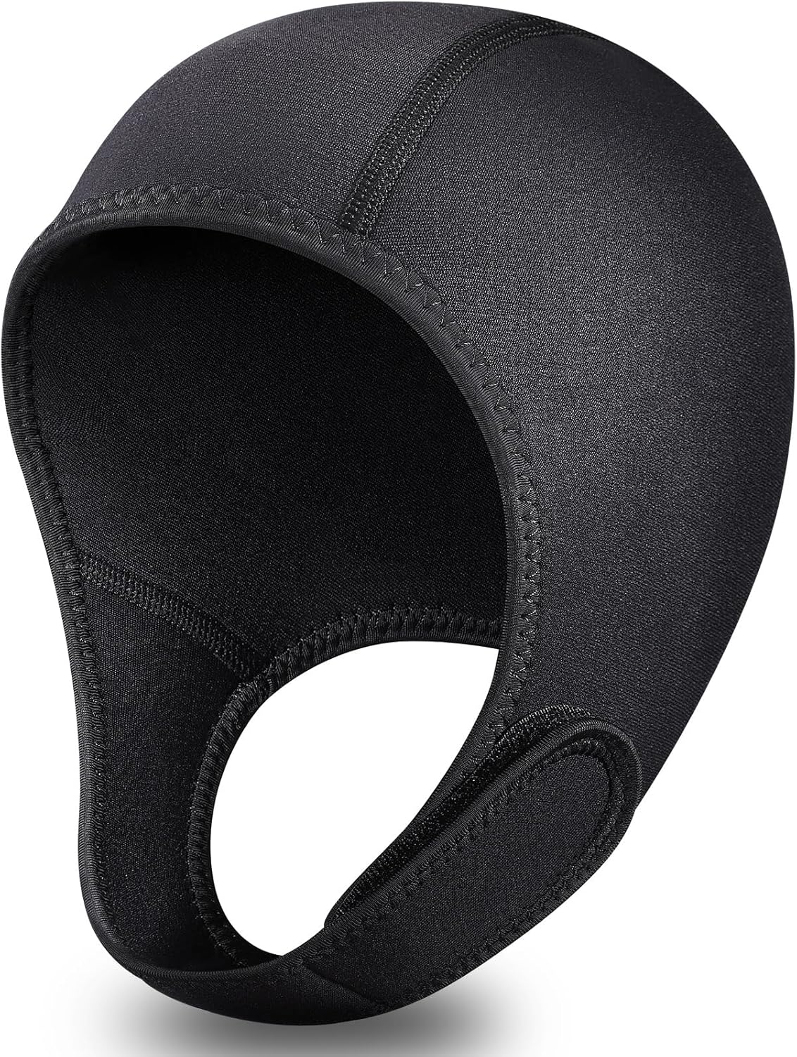 TOBWOLF Diving Hood, 2.5mm Neoprene Dive Cap Surf Cap, Stretchable Diving Cap with Chin Strap, Thermal Wetsuit Hood Cap, Surfing Hood for Water Sports, Swimming Kayaking Snorkeling Sailing Canoeing - Amazon product rated Grade B