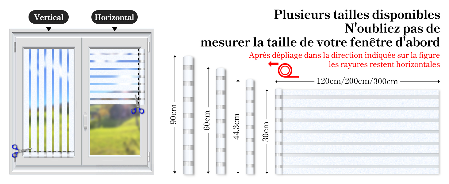 Film Fenêtre Anti-regard Motif Feuilles Tropicales - 80x120cm - Adhésif électrostatique Sans Colle, Occultant Mais Laissant Passer La Lumière