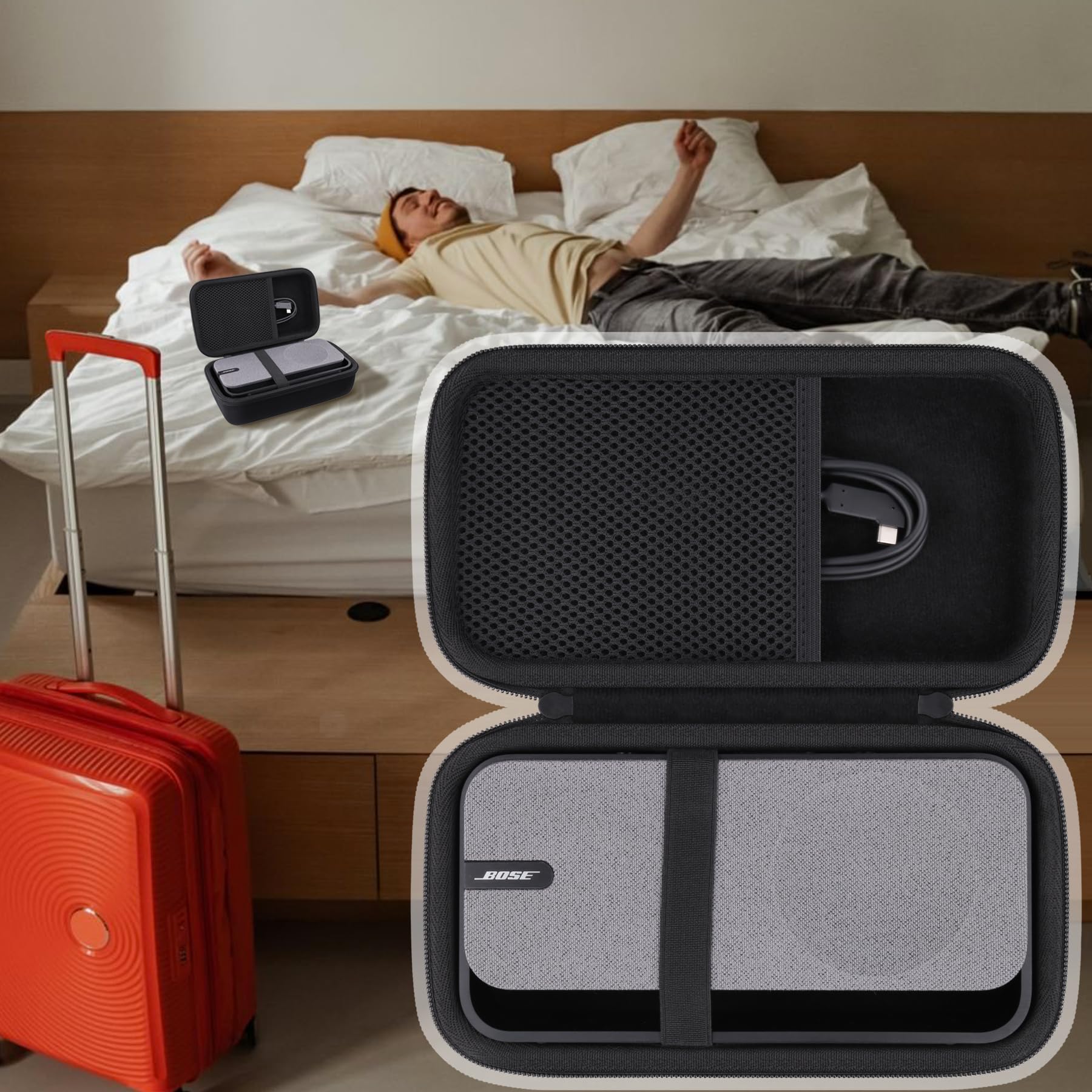 co2CREA Harte Tasche für Bose SoundLink Home Bluetooth Tragbaren Lautsprecher Case Etui Tragetasche, Nur hülle