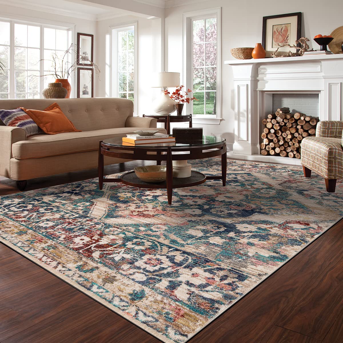 Ddecor-Ethnic Motifs-Multi-Medium-RUG-HIGHFIELD-1804-OV1-V-M