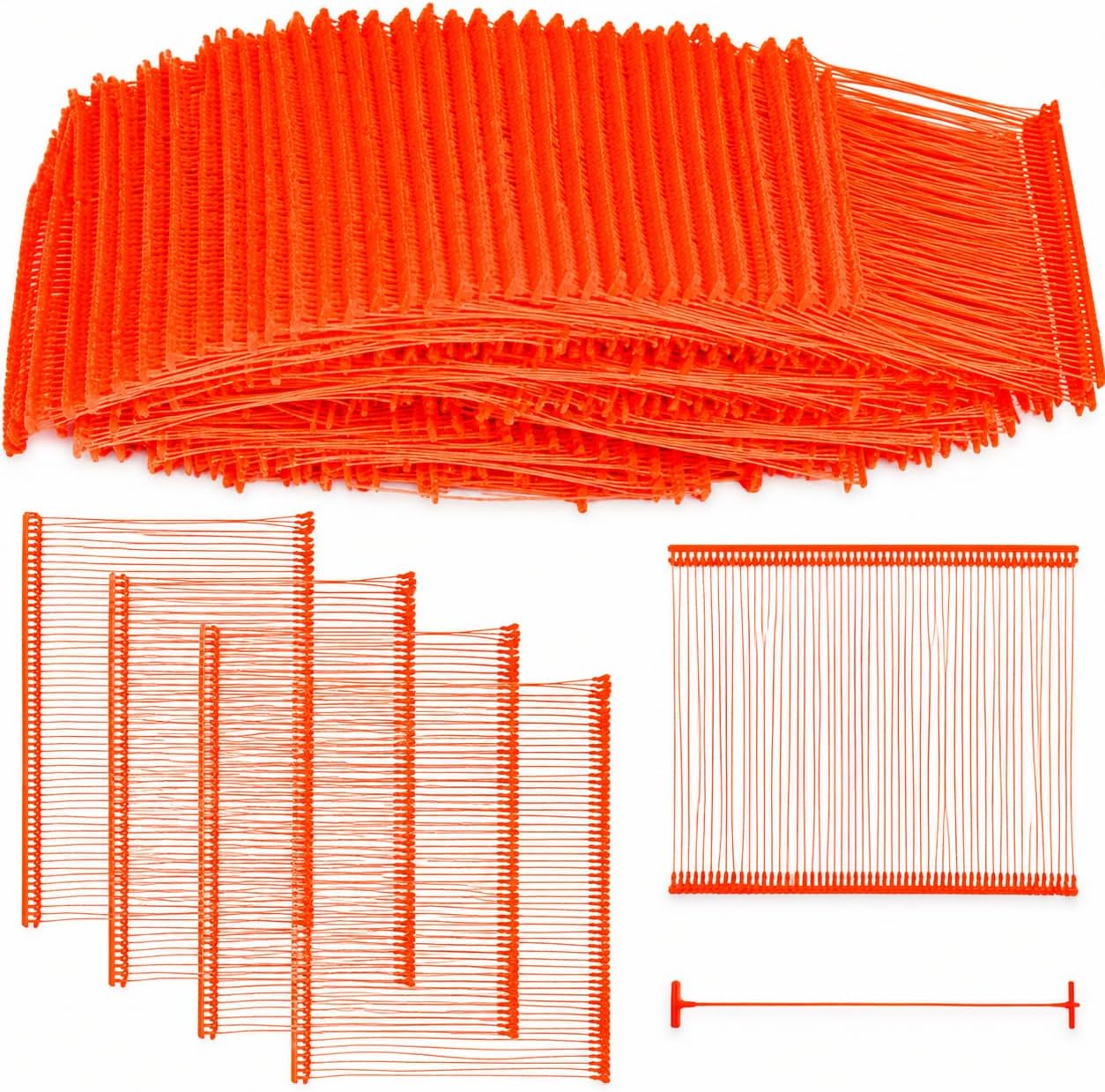 Orange Tag Gun Barbs 3 Inch - 5000 PCS Standard Regular Plastic Fasteners | 75mm PP Pins for Tagger Refill, Price Clothing Tags Attachments, Garment Fabric Bag, Fine Stitch Label Attachers, Not Jam