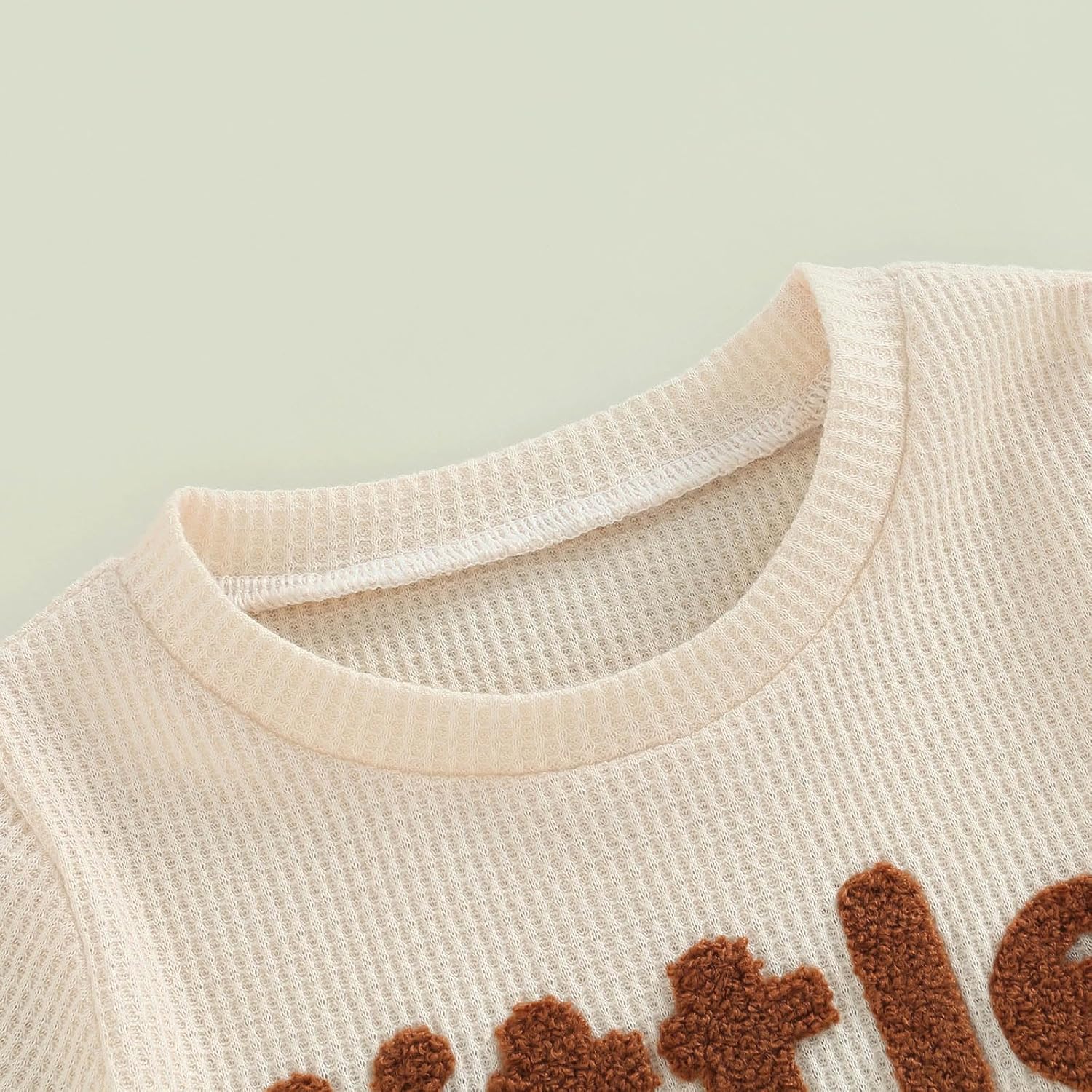 FOCUSNORM Toddler Baby Boy Summer Clothes Embroidered Waffle Short Sleeve T-Shirts Elastic Shorts Newborn Infant Boy Outfits - Image 5