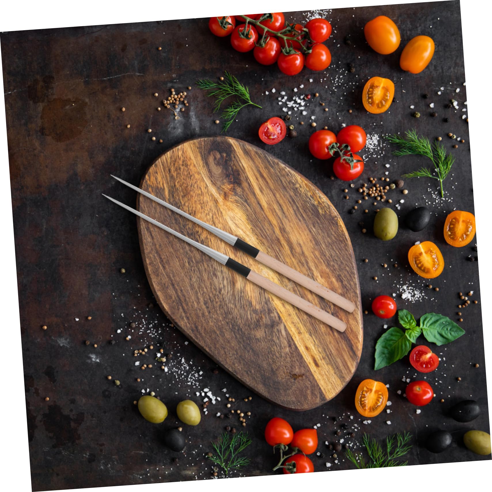 OUNONA 2piezas Palillos De Mesa Largos De Herramientas De Emplatado Palillos De Cocina